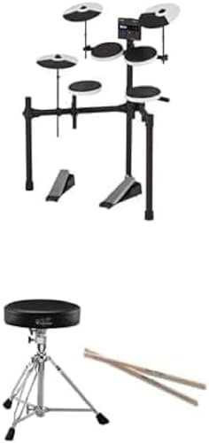 Roland TD-02K V-Drums | Kompaktes elektronisches Drumkit-bundle mit DAP-2X V-Drums-Zubehörpaket