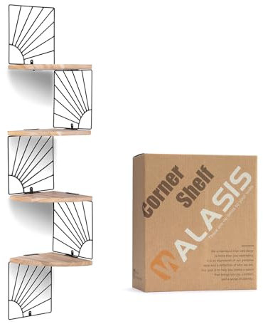 Walasis Eckregal Hängend Wandregal Ecke Holz Eckregale Rustikal Eckwandregal Klein Holzeckregal Für Küche Badezimmer Kinderzimmer Wohnzimme