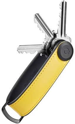 Key Organizer HYBRID Leather SOLAR Yellow ORBITKEY