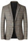 Veste sportive pour homme - Vintage - Blazer à carreaux - Coupe droite - Décontractée - Moderne - Rayé - Pour le printemps et l'automne - Veste de costume pour le travail, le mariage, les loisirs,