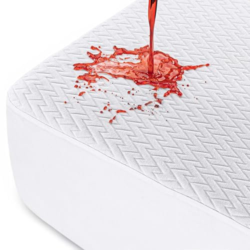 Utopia Bedding Matratzenschoner 120 x 200 x 30 cm Wasserdicht Viskose, Matratzenschoner, Oeko-TEX Zertifiziert Matratzenauflage Atmungsaktiv