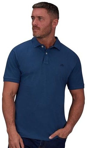 Raging Bull Klassisches Bio-Poloshirt, denim, S