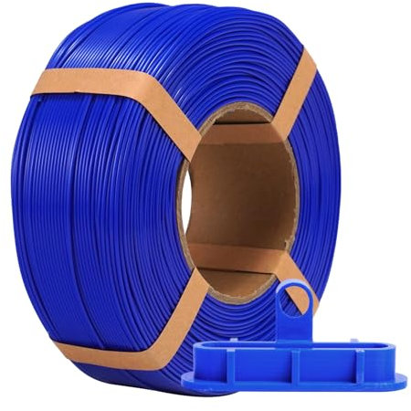 eSUN PLA+ Refill Filament 1.75mm, Refill PLA Plus Spoolless 3D Druck Filament, Maßgenauigkeit +/- 0.03mm, 1KG (2.2 LBS) für 3D Drucker, Blau