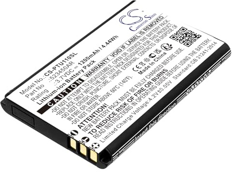 TCTK Akku 1200mAh Kompatibel mit [Tiptel] Ergophone 6010, Ergophone 6011, 6020, 6021, 6050, 6060, 6422, für [Techn] ISI 2, für [Panasonic] KX- FBA