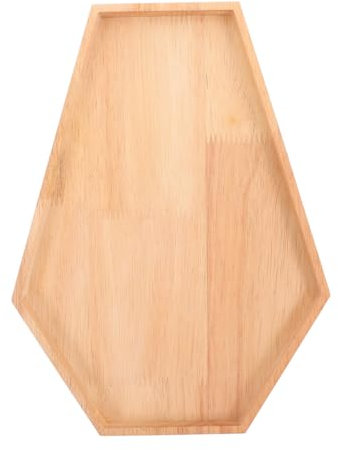 Halloween Charcuterie Board, Coffin-Shaped Cheese Board, Wooden Food Serving Platter, Decorative Candy Dishes for Holiday, Daily (20x27cm)
