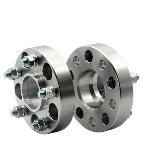 Spurverbreiterungen Für Jeep Für Kompass Für Patriot M12xP1.5 2 Stück 15/20/25/30/35/40/60/70mm PCD 5x114,3 CB: 67,1mm Spurverbreiterung Adapter 5 Lug Suit Auto Spurverbreiterung(2X 70mm Silver)