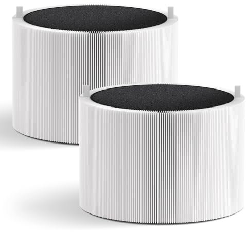 Mbetter 2 Pack Blue Pure 411i Max & 411a Max Replacement Filter Compatible with Blue Pure 411i Max & 411a Max Air Puri-fier, H13 True HEPA & Activated Carbon Filter, Compare to Part # F4MAX