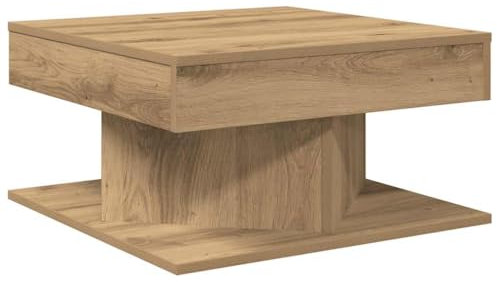 vidaXL Couchtisch Artisan-Eiche 55x55x30 cm Holzwerkstoff, Beistelltisch, Wohnzimmertisch, Mitteltisch, Sofatisch, Kaffeetisch, Akzenttisch, Teetisch