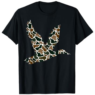 Pink Camo Duck Hunting Old School Camouflage Jäger T-Shirt