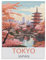 BEAYODKP Peinture par Numero，Affiche de voyage vintage de Tokyo, Japon，avec pinceaux et pigments acryliques Peinture sur Toile pour Adultes et débutants(50x60cm-AF75