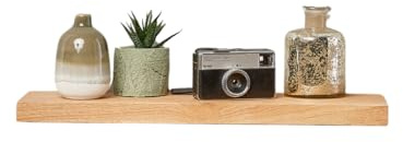 Fox & Grain Oak Floating Shelf, 100cm, Handmade in the UK