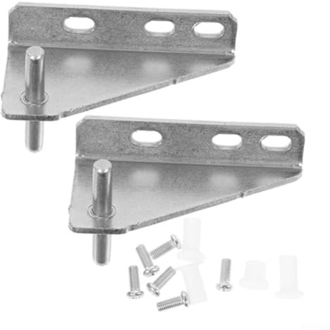 ZiStarlilife Bisagras para puerta de frigorífico, 2 unidades, acero inoxidable, para uso doméstico, compatibles con múltiples modelos y tamaños, cierre seguro, distancia entre ejes de 35 mm, 8,5 x 4,5