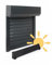 Kit Volet Roulant Solaire Ajustable en Aluminium - Montage Facile , Pour Fenêtre- H 155 cm x L 120 cm