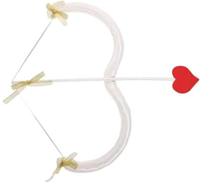Amor Pfeil und Bogen Set Schaumstoffpfeil Valentinstag Kostüm Zubehör für Geburtstag Ostern Party, mehrfarbig, Einheitsgröße, Mehrfarbig, one-size