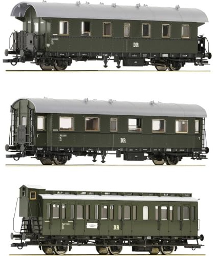 6200131 H0 3er Set Personenwagen, DR, Ep. III, Set 2