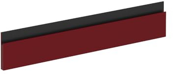 Vicco Küchenfront R-Line, Rot, 59.6 x 11.2 cm Möbelfront für den Herdumbauschrank
