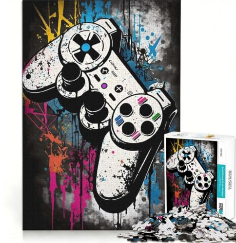 1000 Piece Jigsaw Puzzle for Adults Controller Gaming Zone, Family Games, But Fun And Humorous, Christmas Birthday Gifts 38x52cm