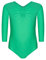 Assoluta Mädchen Kinder 3/4 Arm Gymnastikanzug Ballettanzug grün 146