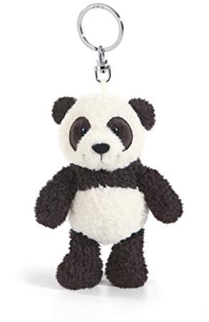 Nici 41078.0 - Wild Friends - Panda Yaa Boo 10 cm Schlüsselanhänger, Schwarz-weiß