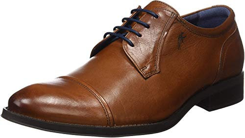 Fluchos Heracles Zapatos de Cordones Derby, Hombre, Marrón (Cuero 000), 42 EU (8.5 UK)