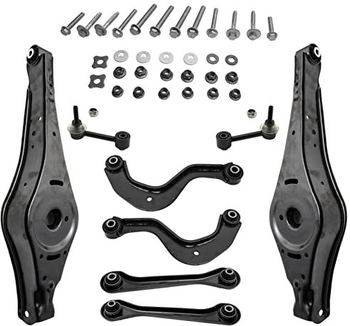 2x Fedraufnahme 4x Querlenker Schrauben Satz 2x Koppelstange Hinterachse für Seat Altea 5P1 Altea XL 5P5 5P8 Leon 1P1 Toledo III 5P2