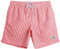 MaaMgic Herren Badehose Jungen Badeshorts Sporthose Schnelltrockend Sport Schwimmhose mit Mesh in vielen Farben, Größen XS - 2XL, Rot Gestreift M