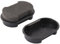 sourcing map Sponge Sofa Handbag Leather Shoes Polish Cleaning Tool 11cm x 6.5cm x 3.5cm Black