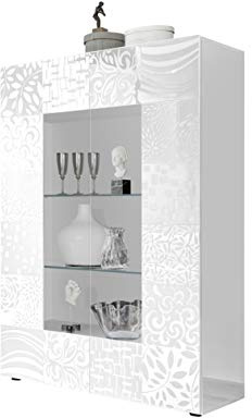 VE.CA. Vitrine Kommode Takao weiß Vitrine