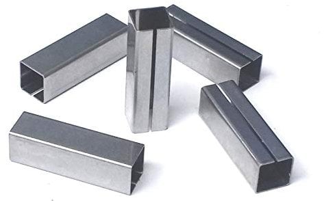 Vierkanthülse für Türbeschläge und Schlösser (Federstahl, 8 auf 9 mm)