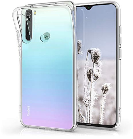 kwmobile Hülle kompatibel mit Xiaomi Redmi Note 8 (2019/2021) - Silikon Handyhülle transparent - Handy Case in Transparent