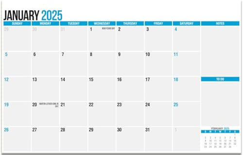 SplightPrints Large 2024 Monthly Calendar for Fridge with Attached Refrigerator Magnets and Premium Tear-Off Pages from January 2024 to December 2024 (Horizontal 17 x 11 Inches)
