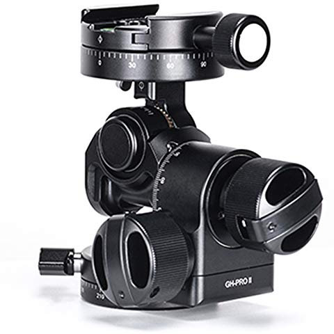 SUNWAYFOTO Tripod Geared Head Panoramic 4-Way Head with Quick Release Plate for Gitozo Manfrotto Benno Tripod