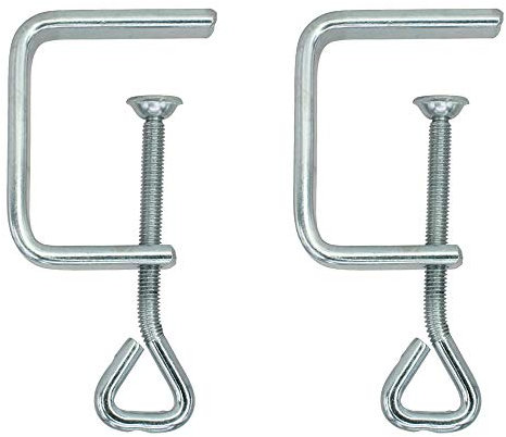 2 Stk. Laubsägezwinge Tischklemme 50mm C-Form verzinkt Laubsägebrettchenzwinge Brettzwinge Schraubklemme Schraubzange Fixierklemme