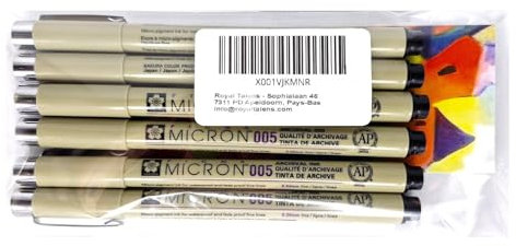 Sakura PIGMA MICRON 003,003,003,005,005,005 6 Stück schwarz