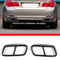 MYDH Auspuffblenden Robuste Verschleißauto-Schalldämpfer-Auspuffrohrzahnabdeckung Schwarz Für BMW 7-Serie F01 2008-2014 Auspuff Endrohr