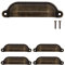 Fuxxer Antike Schubladen Griff-Muscheln, Möbel-Griffe, 100 x 26 mm, 4er Set