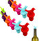 LATRAT Lot de 10 bouchons de bouteille de vin - En silicone - Motif oiseau