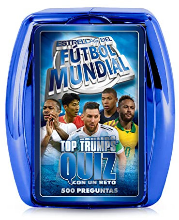Top Trumps Quizz - Jeu de Questions et de réponses - Montrez Votre Connaissance des Joueurs de Football - Version espagnole