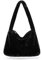 KALIDI Plüsch Tasche, Kleine Umhängetasche Damen, Handtasche Damen Klein Süß Flauschig und Weich Bag für Teenager Mädchen Trendy, Schwarz