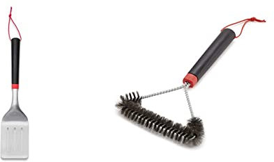 Spatule & Brosse inox triangulaire, 30 cm