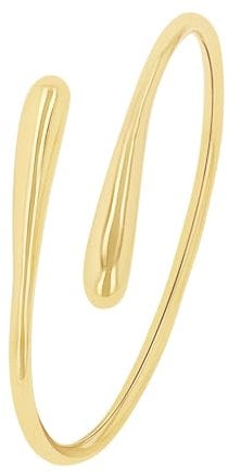 s.Oliver Armreif Edelstahl Damen Armschmuck, 6x4,5 cm, Gold, Kommt in Schmuck Geschenk Box, 2035797