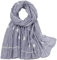 MAIRY Schal Damen Seidentuch Tücher mit hohem Seidenanteil Pashmina Stola Tuch Halstuch in zartem Creme Kopftuch Damen Seidenschal Elegante Schals M16512