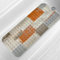 LNOND Orange Bathtub Mat Non Slip, 40 X 16 Inch Tub Mat for Bathroom, Abstract Art Bath Tub Shower Mat with Drain Holes and Suction Cups