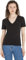 Tommy Hilfiger Camiseta de Manga Corta para Mujer New Slim Cody V-Neck con Cuello de Pico, Negro (Black), XL
