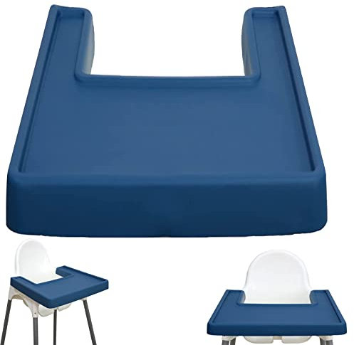 ZAWR High Chair Placemat, Durable Silicone, Blue, 1 Piece