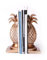 HAUCOZE Ananas Buchstützen Modern Skulpturen Arts Tisch Dekor Geschenk Polyresin Gold 26cm
