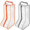 PATIKIL Stiefel Lagertasche 2 Pack Staubdichte Stiefel Schützer Tasche Stiefel Hülsen Schuhsäcke für Haus Reisen Grau Orange
