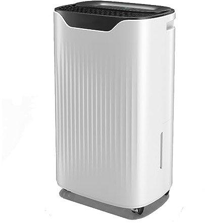 THAMBA Deshumidificador 12L/D, Deshumificadores de Humedad de Control Inteligente (21 Pintas) con Secadora y Temporizador, Adecuado para El Hogar/Sótano/Oficina
