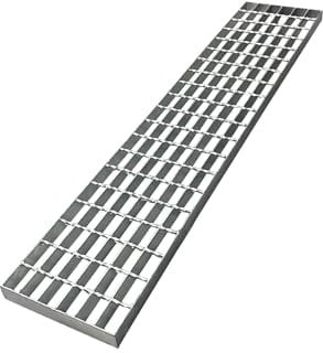 NATOTELA Griglia 1000 x 200 x 30 mm, zincata B125, griglia standard per edilizia zincata a caldo, griglia in acciaio per grondaie di drenaggio e carreggiate, garage, scale antincendio