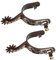 Western-Sporen, 2 Stück, Vintage-Sporn für Herren, Rostfrei, Western-Cowboy-Sporen, Exquisite Pferdesporen mit Drehbarem Zahnrad für Männer und Frauen